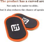 orange Gliding Discs Core Sliders Easy Use On Carpet Ground Train ... - Image 5