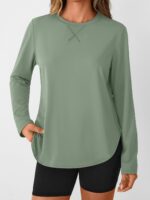 AUTOMET Lengthy Sleeve Exercise Tops for Girls Athletic UPF 50+ Solar Rash G... - Image 3