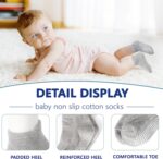 Tphon Non Slip Toddler Socks 12 Pairs Youngsters Grip Sock for Boys Ladies Ba... - Image 3