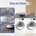 54" x 27.5" Silicone Washer Dryer Countertop Mat with 2 Laundry Luggage –... - Image 5
