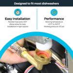 Eastman Dishwasher Set up Package, 12 Foot Hose with Adapters, 3/8 I... - Image 5