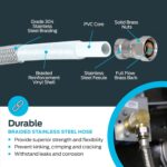 Eastman Dishwasher Set up Package, 12 Foot Hose with Adapters, 3/8 I... - Image 6