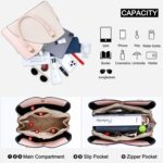 KKXIU Triple Compartments Purses and Purses for Ladies Trend Women... - Image 6