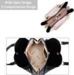 KKXIU Triple Compartments Purses and Purses for Ladies Trend Women... - Image 7