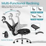 Alllion Ergonomic Mesh Workplace Chair, House Desk Chair Comfortable Excessive Again w... - Image 4