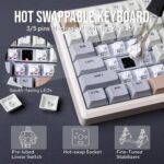 EPOMAKER Galaxy100 QMK/VIA Wi-fi Gaming Keyboard, Aluminum Shell, B... - Image 4