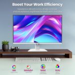 CRUA 32Inch White Monitor, QHD (2560X1440P), 75Hz Pc Monitor, IP... - Image 4