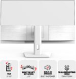 CRUA 32Inch White Monitor, QHD (2560X1440P), 75Hz Pc Monitor, IP... - Image 6