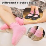 6 Pairs Toddler Ruffle Socks for Women - Child Grip Socks with Non-Slip... - Image 5