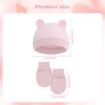 Cinaci 6 Units Ear Turban Hats and No Scratch Mittens Caps Bonnets Glov... - Image 3