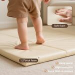 Foam Child Play Mat: PU Leather-based Waterproof Youngsters Playmat - Trifold Flooring... - Image 5