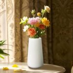Easy Vase for Flowers Vegetation, Matte Vases for Fashionable Desk Shelf Hom... - Image 4