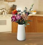 Easy Vase for Flowers Vegetation, Matte Vases for Fashionable Desk Shelf Hom... - Image 5
