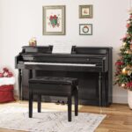HOOBRO Adjustable Piano Bench with Storage Compartment for Music Sheet... - Image 3