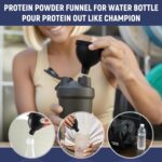 RED HARE Premium Protein Powder Containers with Sturdy Aluminium Carab... - Image 4