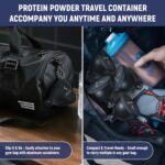 RED HARE Premium Protein Powder Containers with Sturdy Aluminium Carab... - Image 5