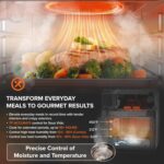 Nuwave Combi Steam Oven, Non-Poisonous Stainless Metal Multi-Cooker with A... - Image 3
