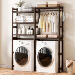 Over The Washer and Dryer Storage Shelf Bamboo,5 Tiers Laundry Room Dr... - Image 3