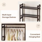 Over The Washer and Dryer Storage Shelf Bamboo,5 Tiers Laundry Room Dr... - Image 4