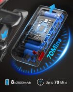 Cordless Vacuum Cleaner, 600W/50KPa/70Mins Vacuum Cleaners for Residence, S... - Image 4