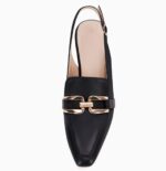 Fashare Womens Kitten Heels Slingback Closed Pointed Toe Costume Sneakers M... - Image 4