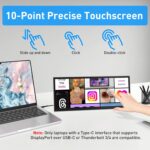 Maxfree Transportable Monitor Touchscreen, 13" 1080P 10-Level Contact Display ... - Image 3