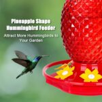 Glass Hummingbird Feeders for Outdoor Hanging Ant and Bee Proof 16OZ ... - Image 6