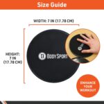 Physique Sport Gliders Train Sliders Exercise Sliders 7-Inch Spherical Black... - Image 6