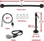 Yes4All Weight Plate Loading Pin 1 inch and a pair of inch, Health LAT Cable ... - Image 3