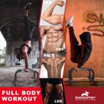 Parallettes Bars Dip Calisthenics Push Up Bars Calisthenics Gear ... - Image 4