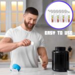 33 Pcs Protein Powder Journey Container Set 21 Pcs 90ml Reusable Powder... - Image 6