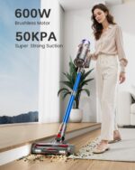 Cordless Vacuum Cleaner, 50KPa 600W 65Mins Vacuum Cleaner for Dwelling, An... - Image 3