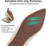 Aomigoct Ballet Flats Footwear for Girls: Comfy Dressy Flat for Wed... - Image 6