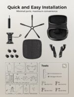 Workplace Chair, Mesh Ergonomic Desk Chairs, Comfortable Laptop Gaming Chair ... - Image 5