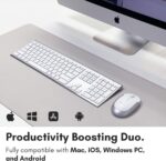 Macally Premium Bluetooth Keyboard and Mouse for Mac | Appropriate Wire... - Image 3
