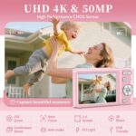 Digital Digital camera, Cameras for Youngsters, UHD 4K Level and Shoot Digital Camer... - Image 3