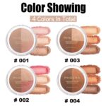 PHOERA Contour Palette,Shades with Highlighter & Bronzer & Blush,Non-g... - Image 4