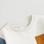 Kupretty Toddler Child Boy Fall Winter Garments Colour Block Lengthy Sleeve ... - Image 5