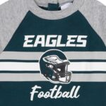 Gerber Child NFL Crew Footed Coverall, Eagles, 0-3 Months - Image 3