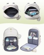 LOVEVOOK Leather-based Diaper Bag Backpack, Quilted Child Bag with Altering P... - Image 6