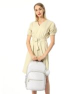 LOVEVOOK Leather-based Diaper Bag Backpack, Quilted Child Bag with Altering P... - Image 7