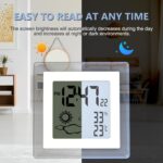 Small Clock Digital Battery Operated Alarm Clock with Auto Backlight, ... - Image 3