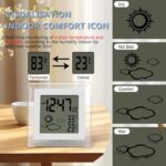 Small Clock Digital Battery Operated Alarm Clock with Auto Backlight, ... - Image 4