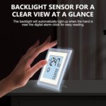 Small Clock Digital Battery Operated Alarm Clock with Auto Backlight, ... - Image 8