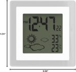 Small Clock Digital Battery Operated Alarm Clock with Auto Backlight, ... - Image 9