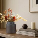 Rustic Vases for Decor, Farmhouse Ceramic Vase for Flowers, Classic De... - Image 5