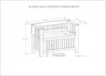 SIMPLIHOME Acadian Entryway Storage Bench - 36 inch Broad Strong Wooden Sm... - Image 4