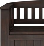 SIMPLIHOME Acadian Entryway Storage Bench - 36 inch Broad Strong Wooden Sm... - Image 11