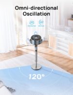 Dreo Standing Fan, 120°+120°Omni-directional Oscillating Fan For Bedro... - Image 4