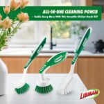 Libman Inexperienced & White Cleansing Brush Equipment, 3-Piece Set, All-Goal Brus... - Image 3